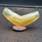 Antique Yemeni Old Crystal Agate Middle Eastern yellow Agate Bead -Y1